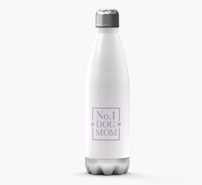 No. 1 Dog Mom: Personalized {breedFullName} Water Bottle